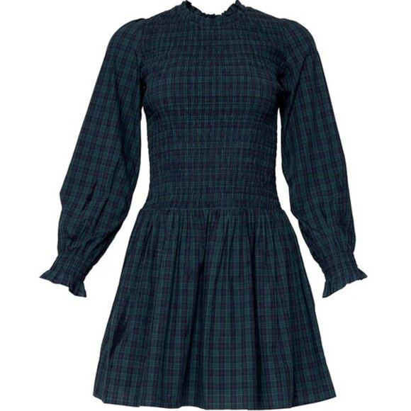 Ivy City - Finley Dress in Twilight Pine Plaid - Picture 3 of 4